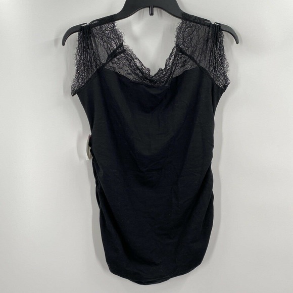 Kimi & Kai Maternity Valerie Lace Ruched Top - Picture 8 of 9